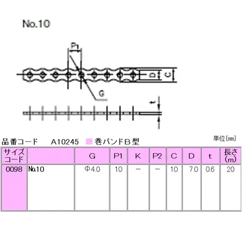 Amazon | アカギ 巻バンドB型[A10245] No.10(サイズコード0098