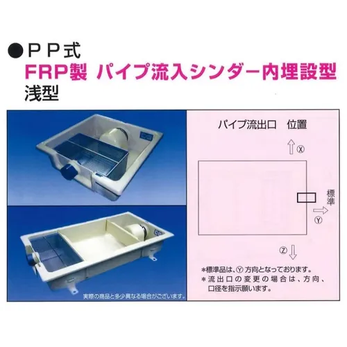 通販売 環境機器関連製品＞グリーストラップ＞FRP製グリーストラップ用